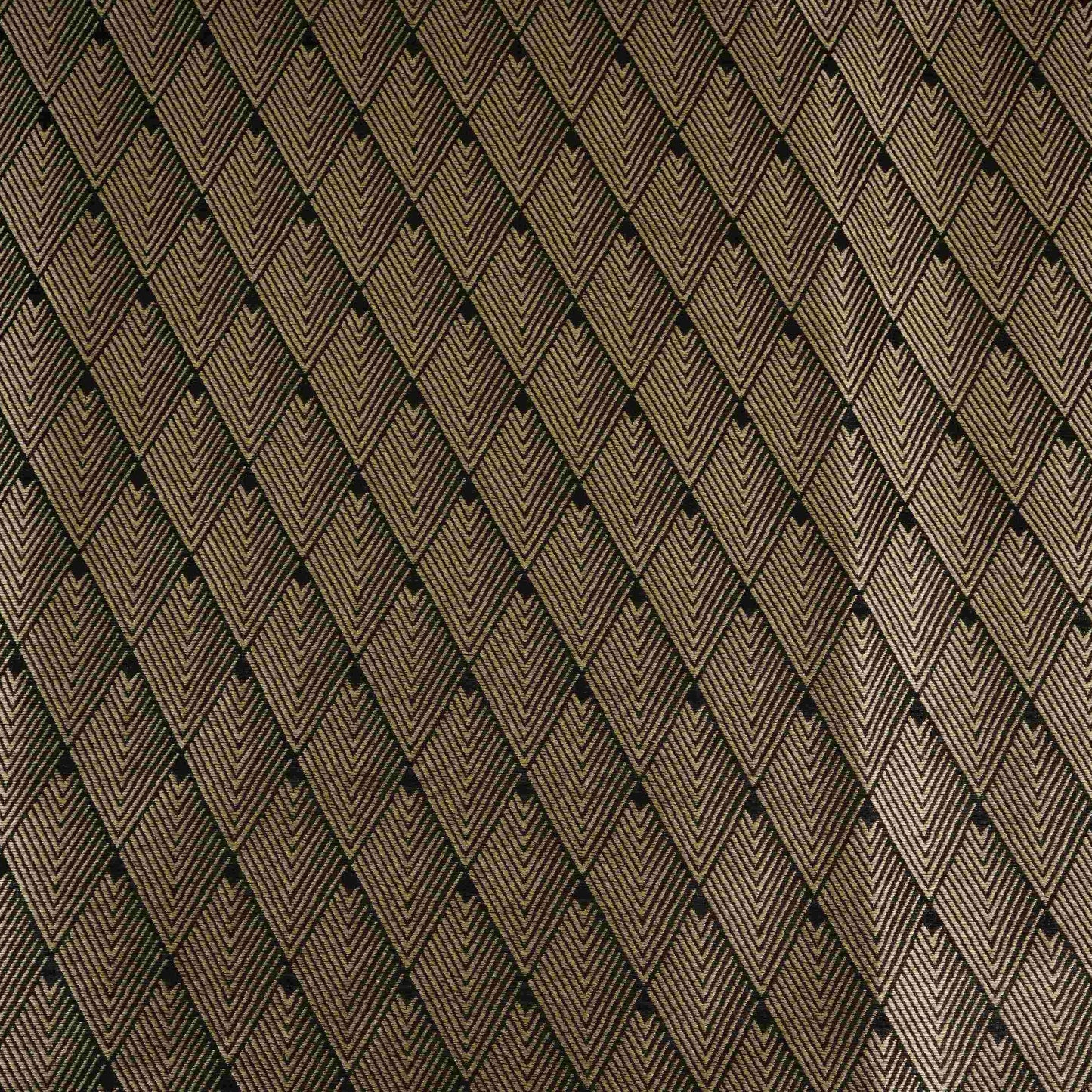 Black Chevron weave Brocade Fabric HMSS-32809
