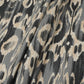 Grey with Black Ikkat Print Cotton Fabric SN-29493