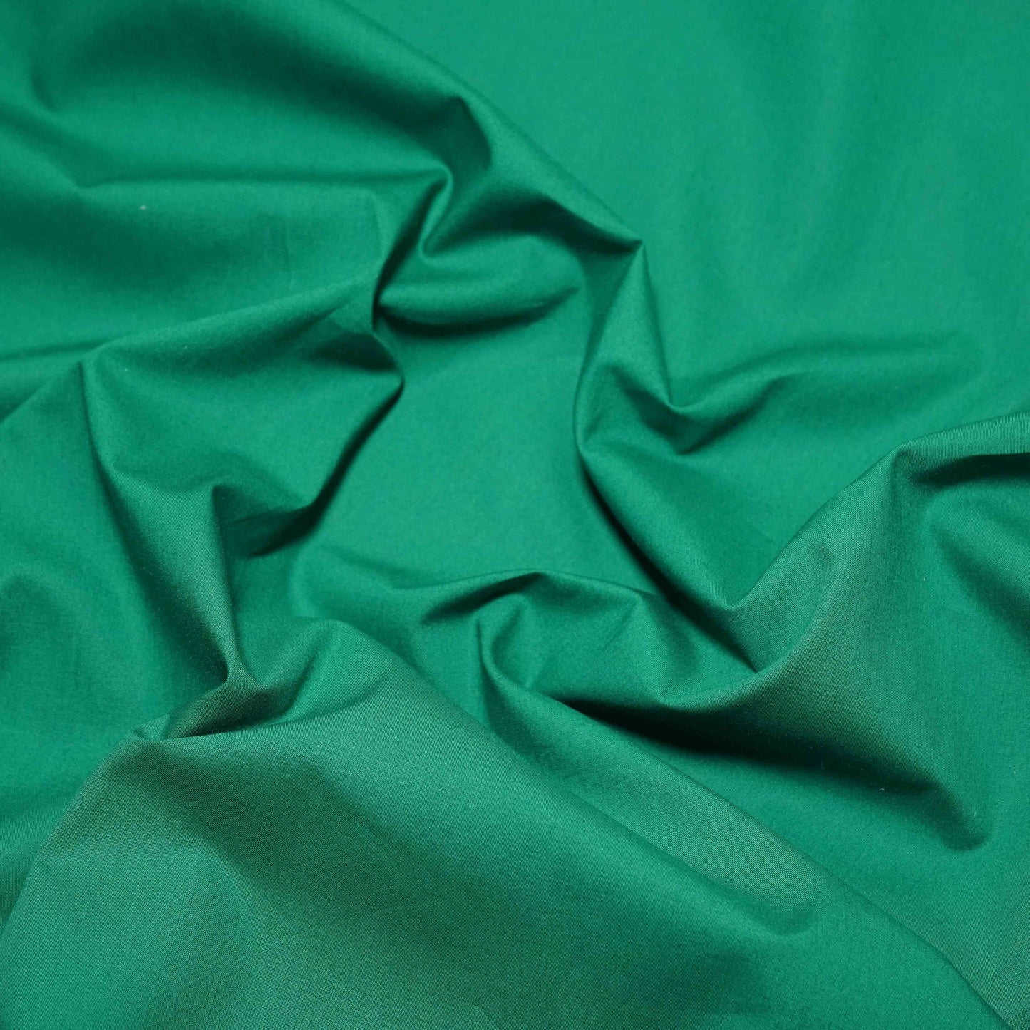 Dark Green Solid Poplin Fabric LSF-30556