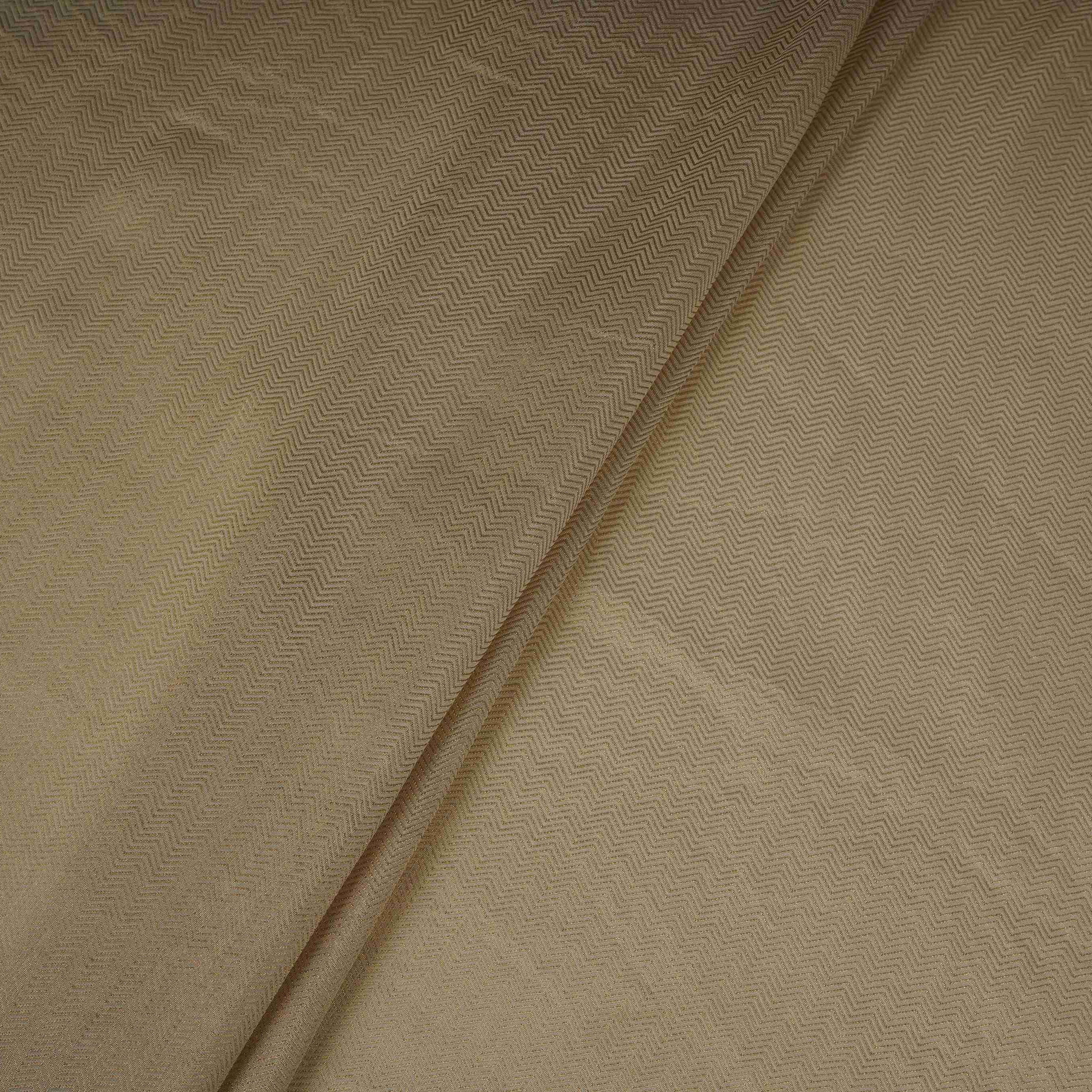 Golden Herringbone Shimmer Tissue Fabric MTI-31264 - TradeUNO