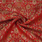Red Alfi Meena Kimkhab Brocade Fabric HMSS-32768