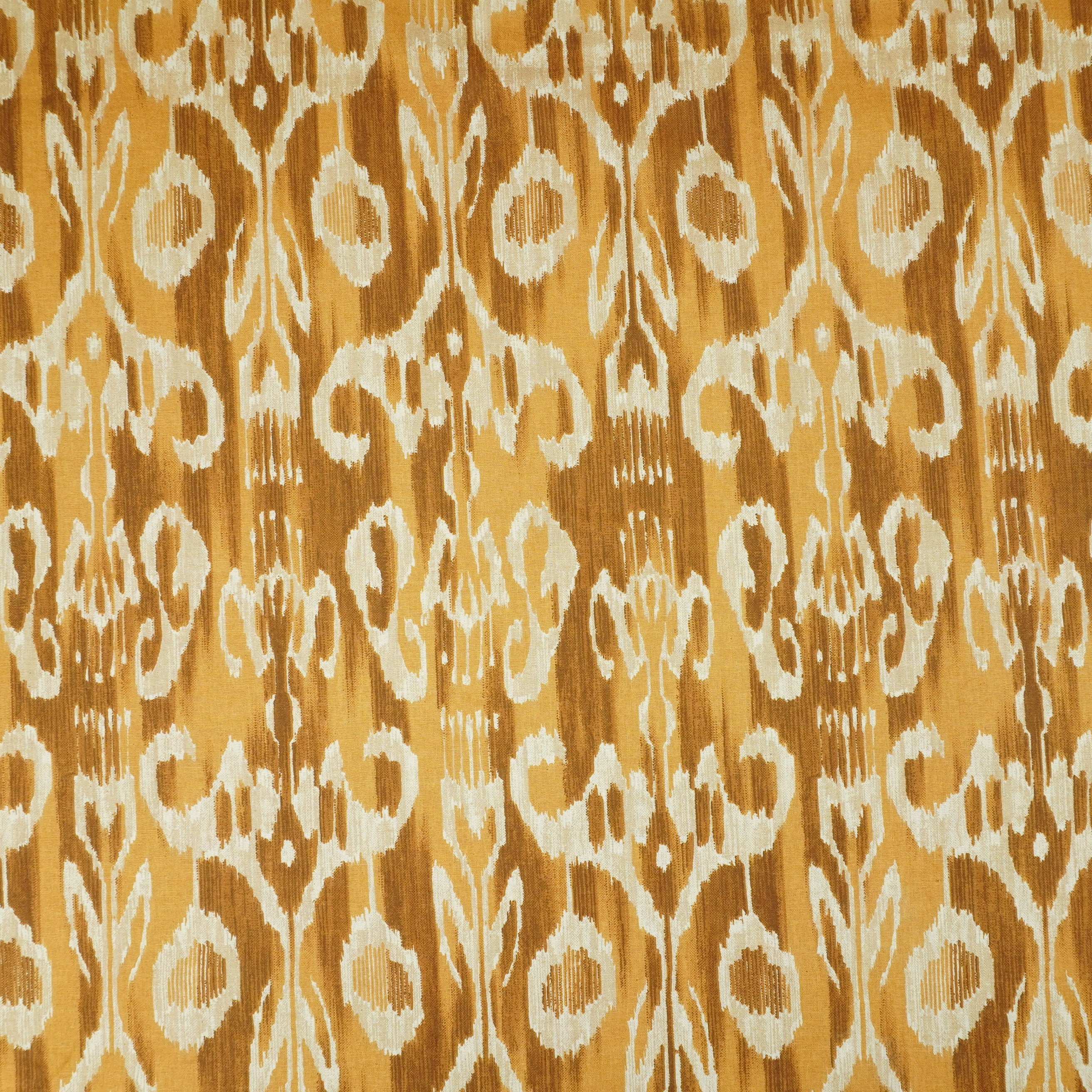 Mustard Ikkat Print Cotton Fabric SN-29492 - TradeUNO