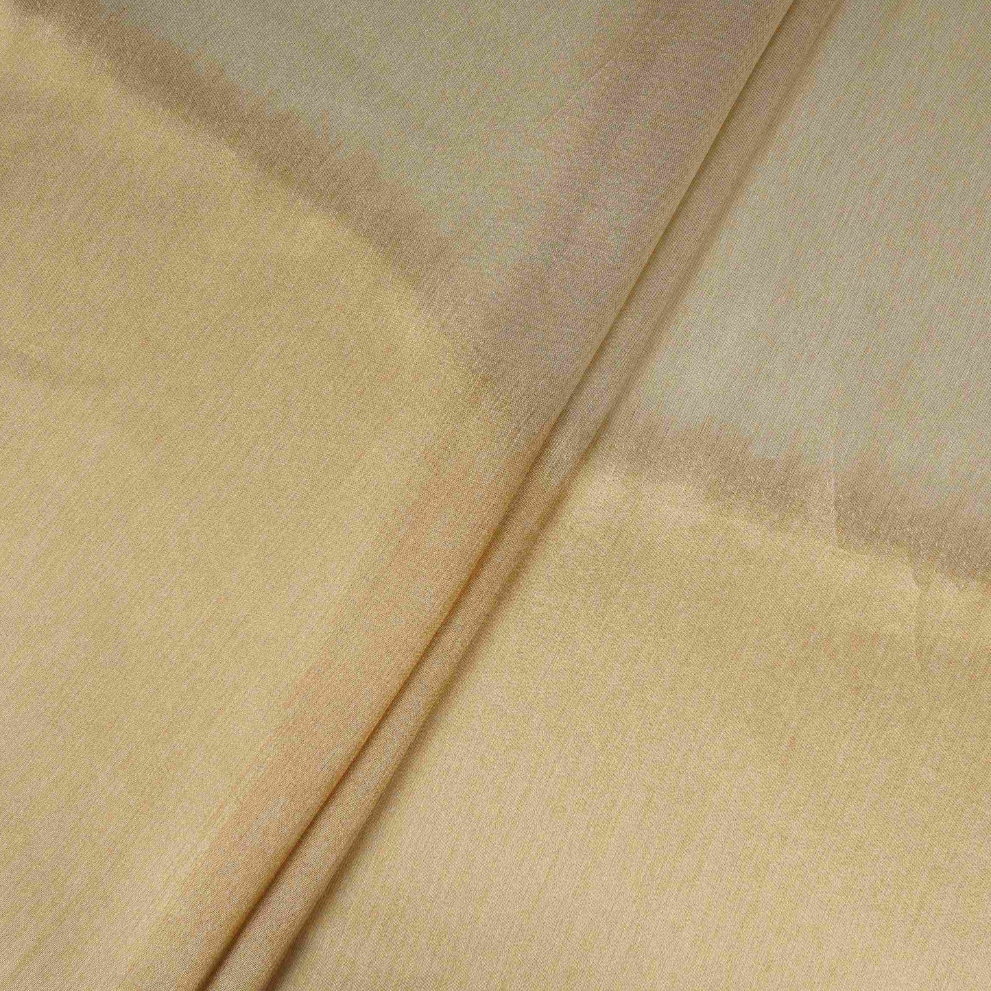 Golden with Silver Shimmer Tissue Fabric MTI-31261 - TradeUNO