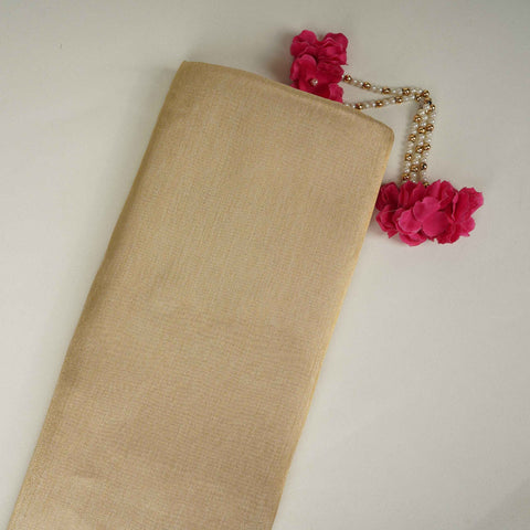 Golden with Silver Shimmer Tissue Fabric MTI-31261