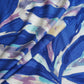 Royal Blue With Multicolor Abstract Print Viscose Linen PDM-29477