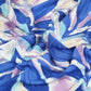 Royal Blue With Multicolor Abstract Print Viscose Linen PDM-29477