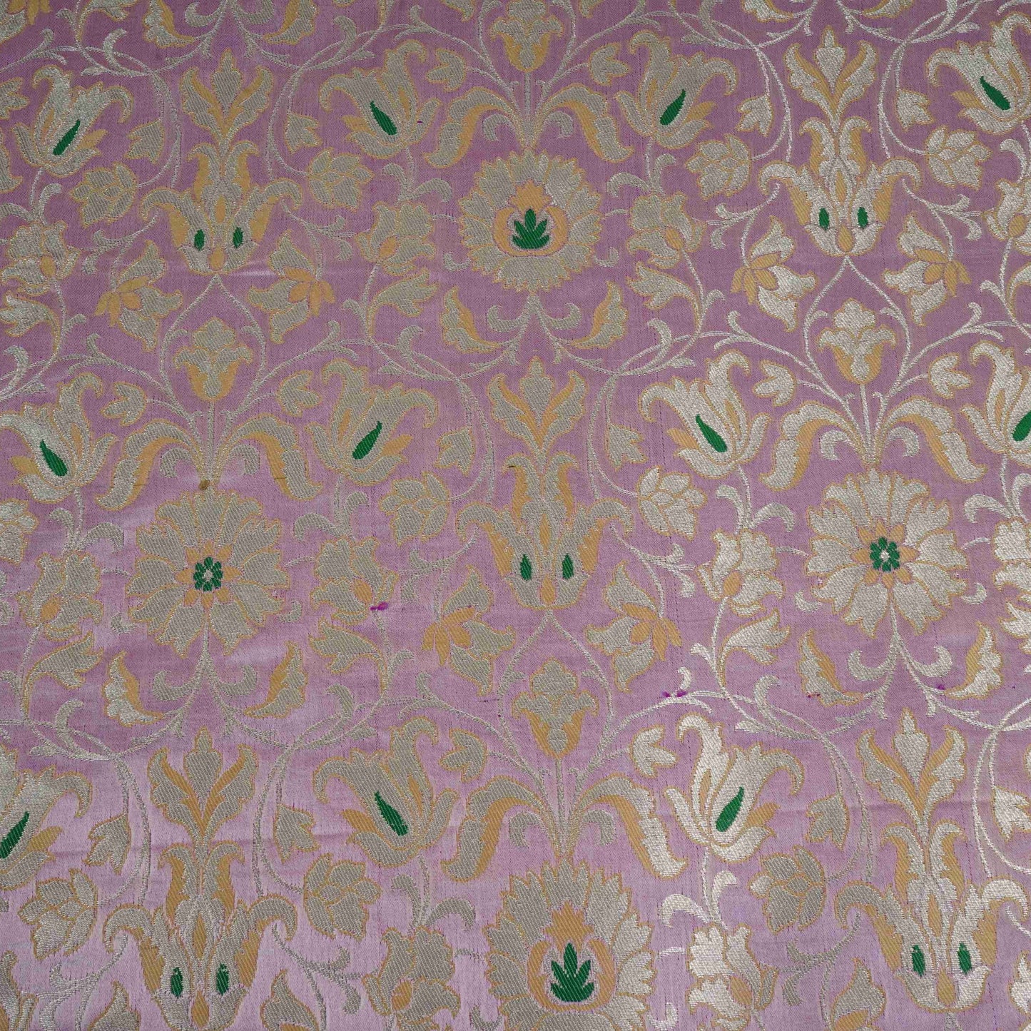 Baby Pink Alfi Meena Kimkhab Brocade Fabric HMSS-32763