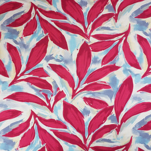 Red With Multicolor Abstract Print Viscose Linen PDM-29473 - TradeUNO