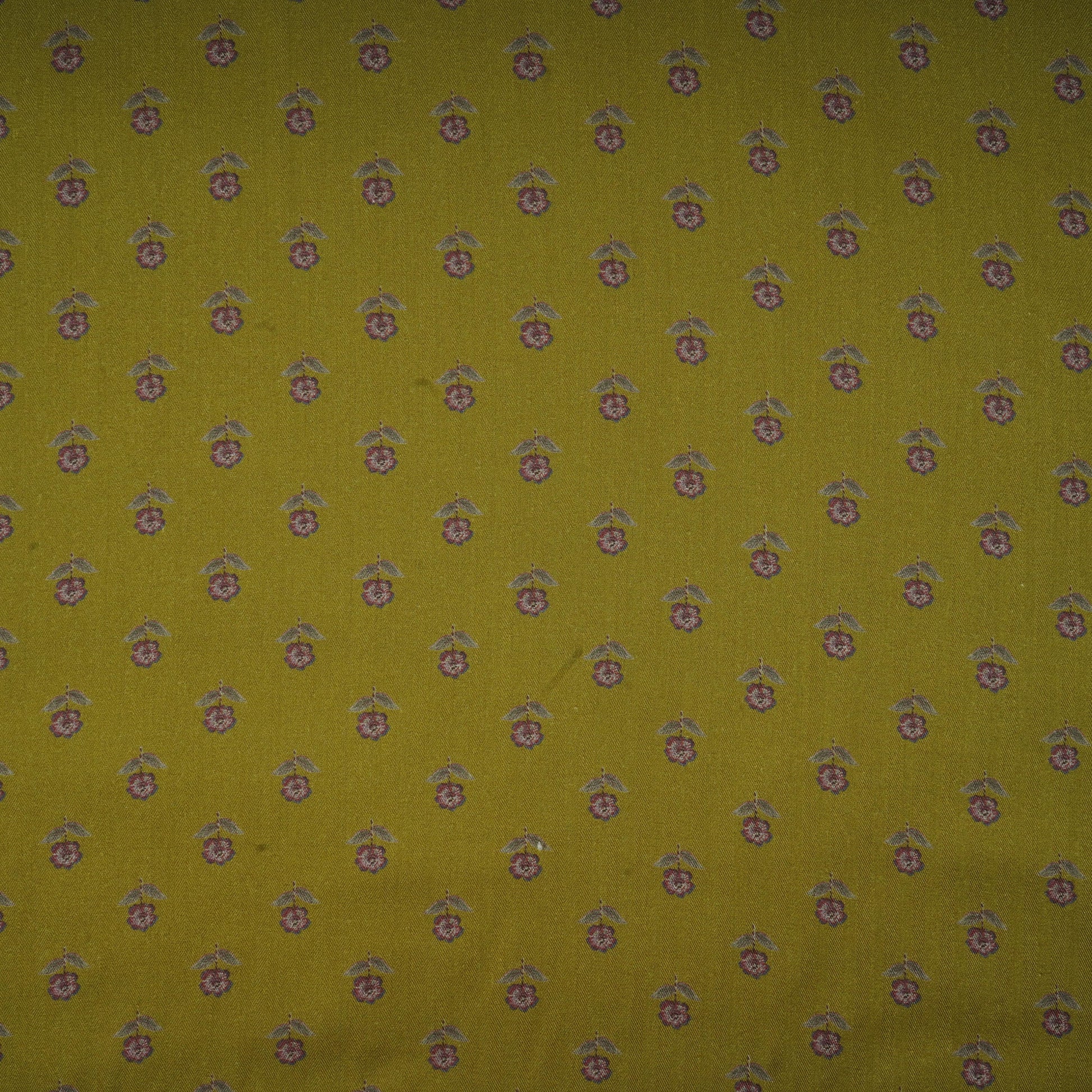 Green Floral Print Pashmina Fabric 20987