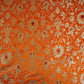 Orange Alfi Meena Kimkhab Brocade Fabric HMSS-32766