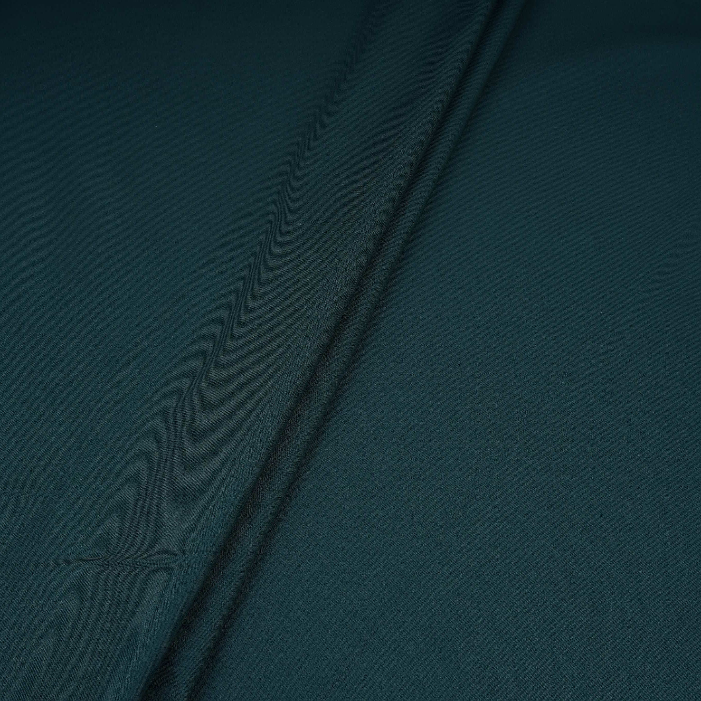 Dark Green Solid Suiting Fabric ASMI-31276 - TradeUNO