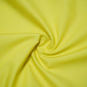 Lemon Yellow Solid Poplin Fabric LSF-30552 - TradeUNO