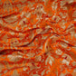 Orange Alfi Meena Kimkhab Brocade Fabric HMSS-32766