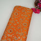 Orange Alfi Meena Kimkhab Brocade Fabric HMSS-32766
