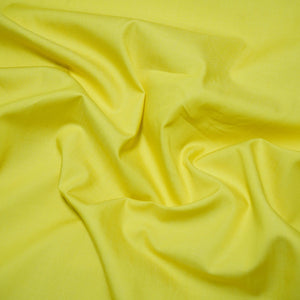Lemon Yellow Solid Poplin Fabric LSF-30552 - TradeUNO