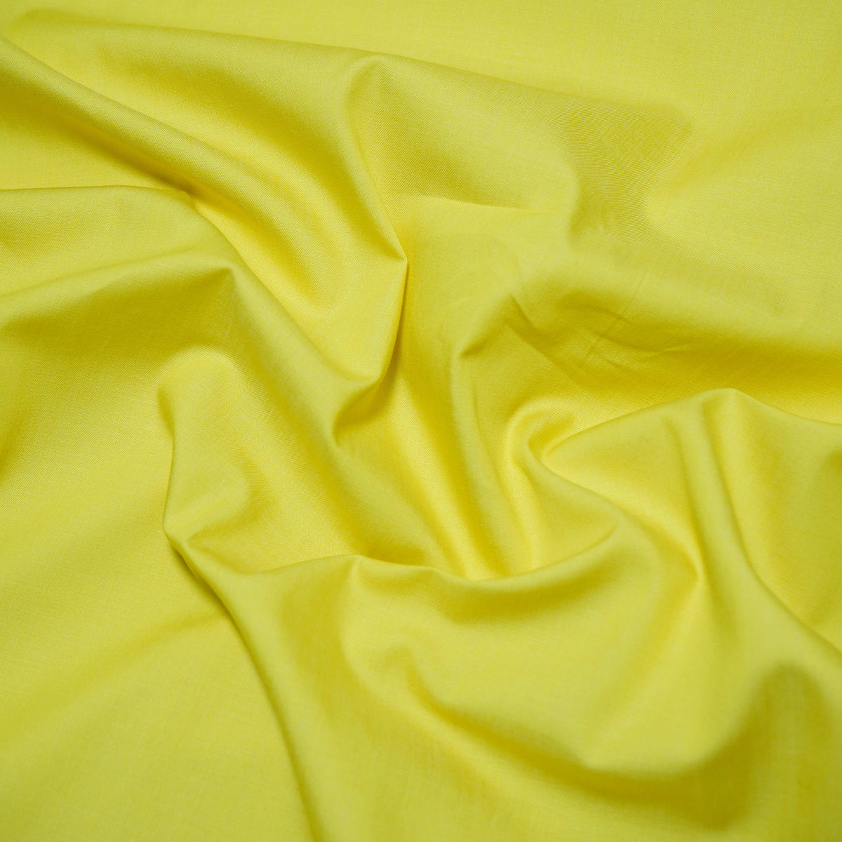 Lemon Yellow Solid Poplin Fabric LSF-30552 - TradeUNO