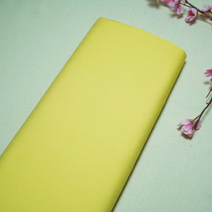 Lemon Yellow Solid Poplin Fabric LSF-30552 - TradeUNO