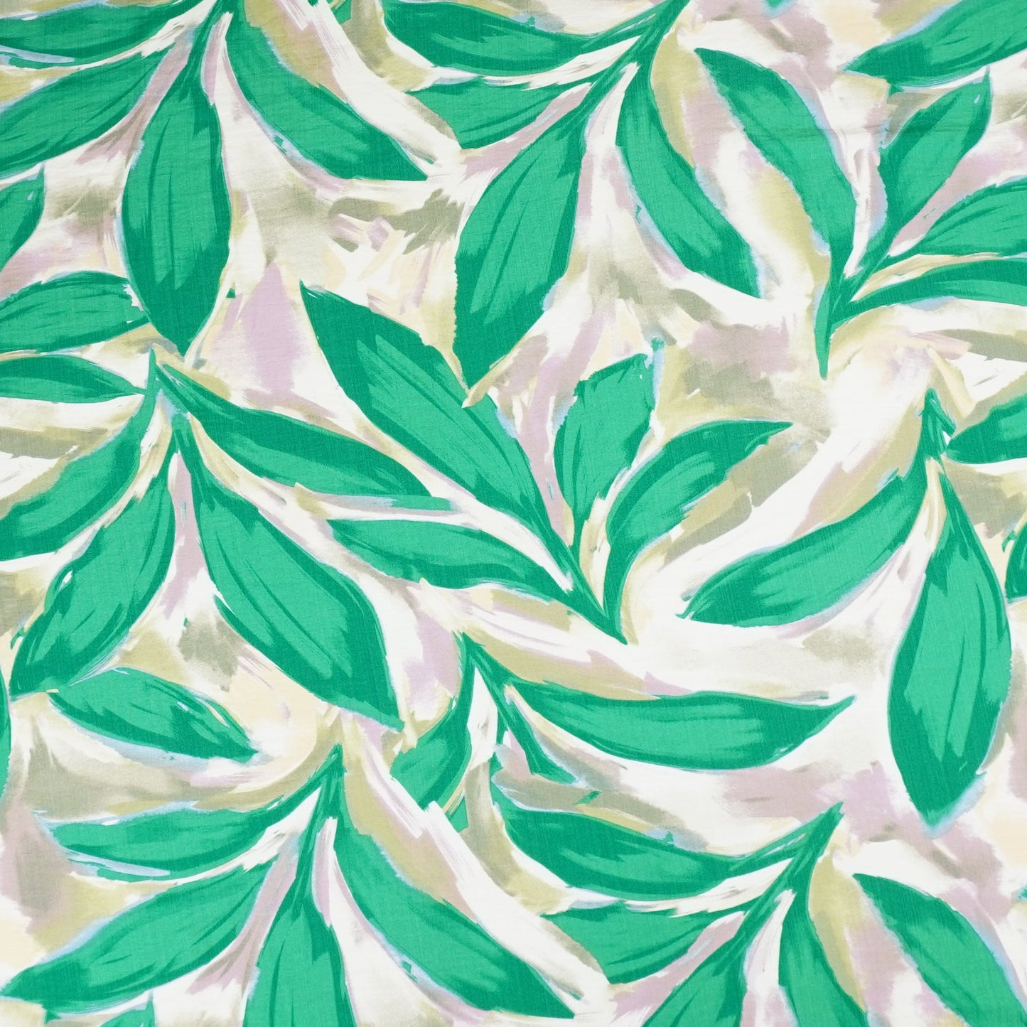 Green With Multicolor Abstract Print Viscose Linen PDM-29476