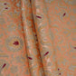 Peach Alfi Meena Kimkhab Brocade Fabric HMSS-32764