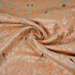 Peach Alfi Meena Kimkhab Brocade Fabric HMSS-32764