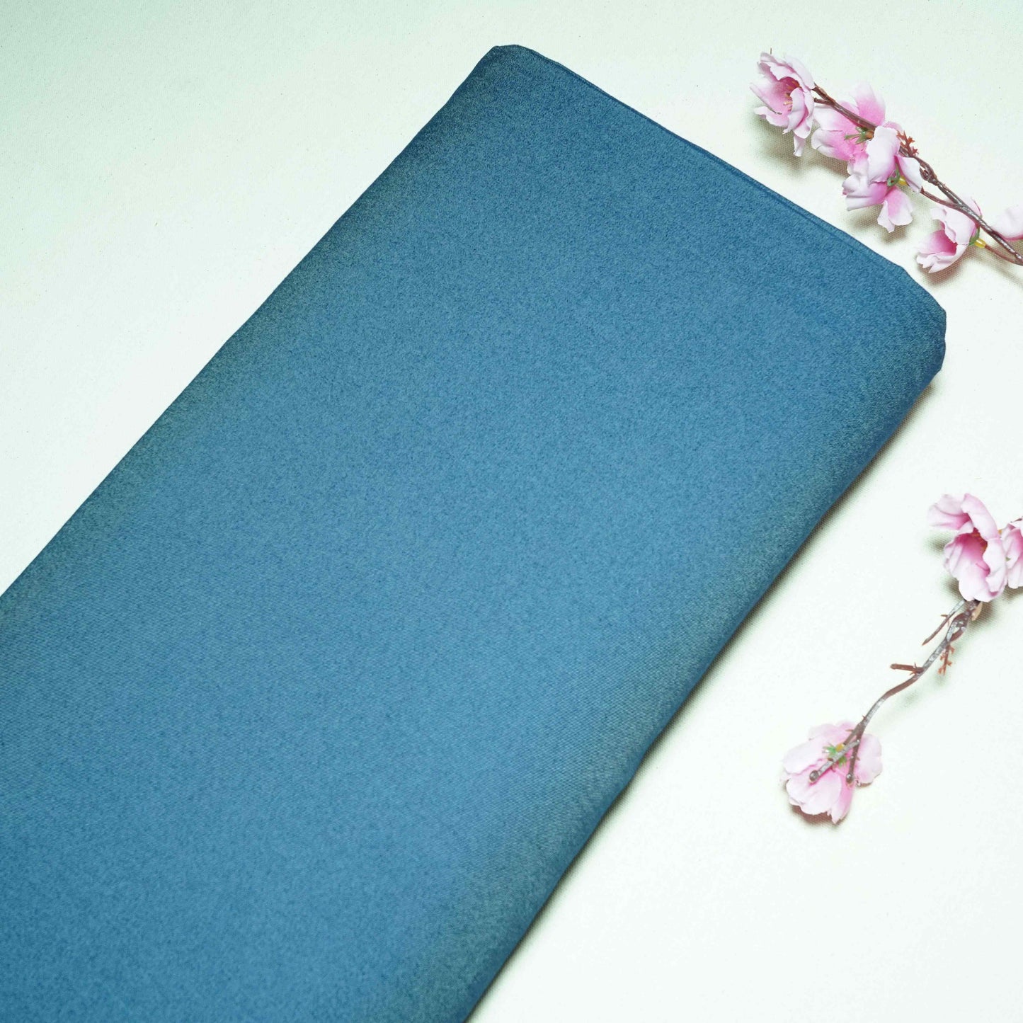 Sky Blue Solid Thin Denim Fabric PDM-30576