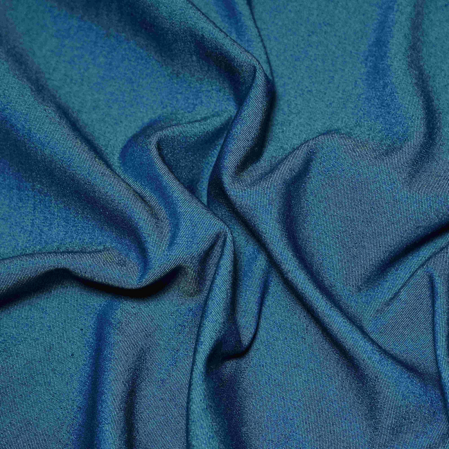 Sky Blue Solid Thin Denim Fabric PDM-30576