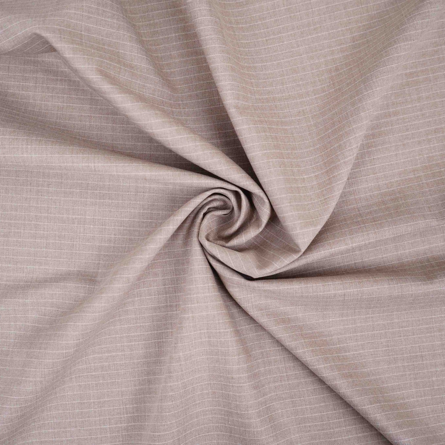 Beige Pin Stripes Suiting Fabric ASMI-31282