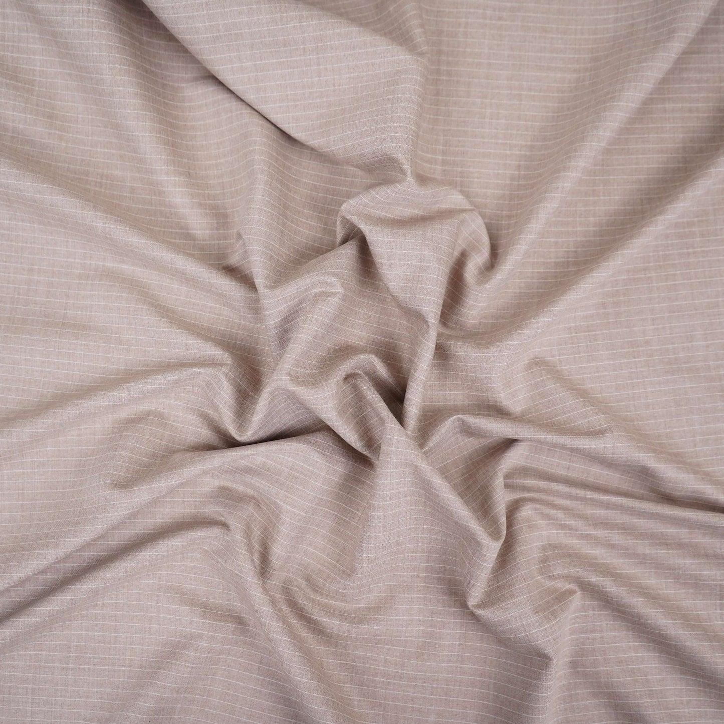 Beige Pin Stripes Suiting Fabric ASMI-31282