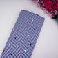 Navy Blue Checks embroidery Cotton Fabric MJF-31316