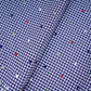 Navy Blue Checks embroidery Cotton Fabric MJF-31316