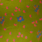 Parrot Green Floral Print Modal Satin SN-29525
