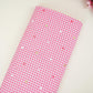 Pink Checks embroidery Cotton Fabric MJF-31317 - TradeUNO