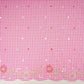Pink Checks embroidery Cotton Fabric MJF-31317 - TradeUNO