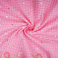 Pink Checks embroidery Cotton Fabric MJF-31317 - TradeUNO