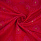 Red Zari Booti Tanchoi Silk Fabric HMSS-32750
