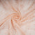 Peach Cutdana Sequins Embroidery Organza Fabric 21017