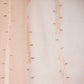 Peach Cutdana Sequins Embroidery Organza Fabric 21018