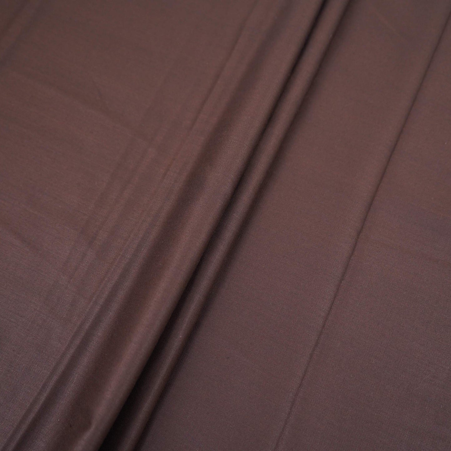 Dark Brown Solid Suiting Fabric ASMI-31277