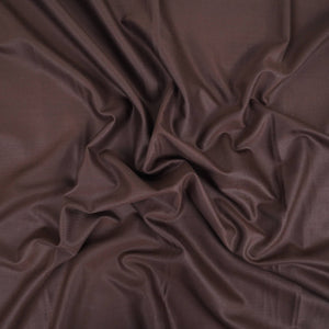 Dark Brown Solid Suiting Fabric ASMI-31277 - TradeUNO