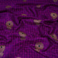 Purple Zari Meena Boota Tanchoi Silk Fabric HMSS-32746