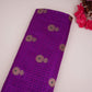 Purple Zari Meena Boota Tanchoi Silk Fabric HMSS-32746