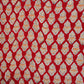 Red floral print Modal Satin Fabric AFI-29541