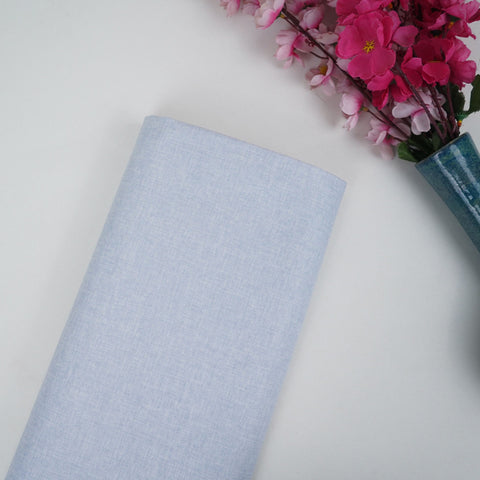 Light Grey Check Weave Suiting Fabric ASMI-31309