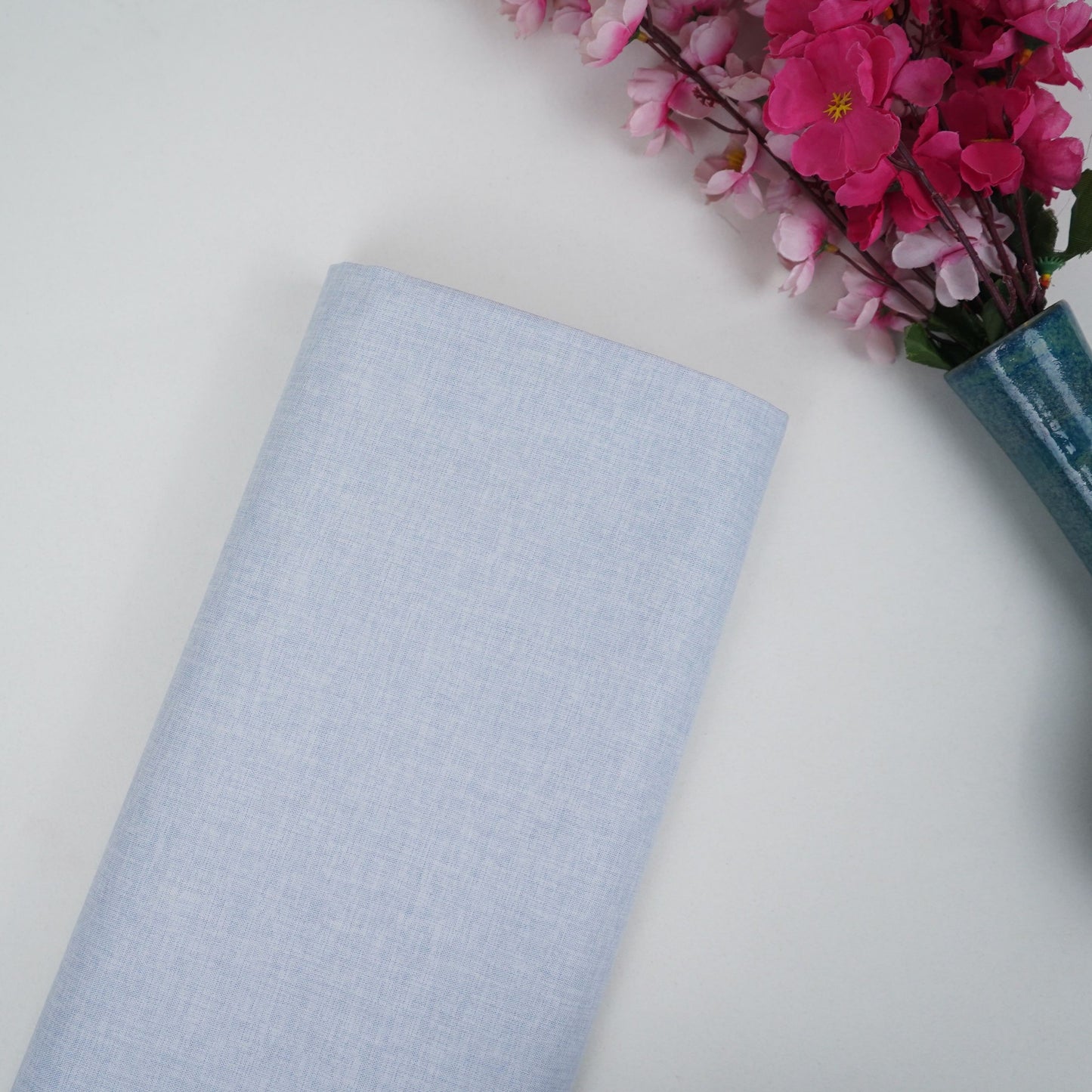 Sky Blue Solid Suiting Fabric ASMI-31307