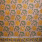 Yellow floral print Modal Satin Fabric AFI-29544