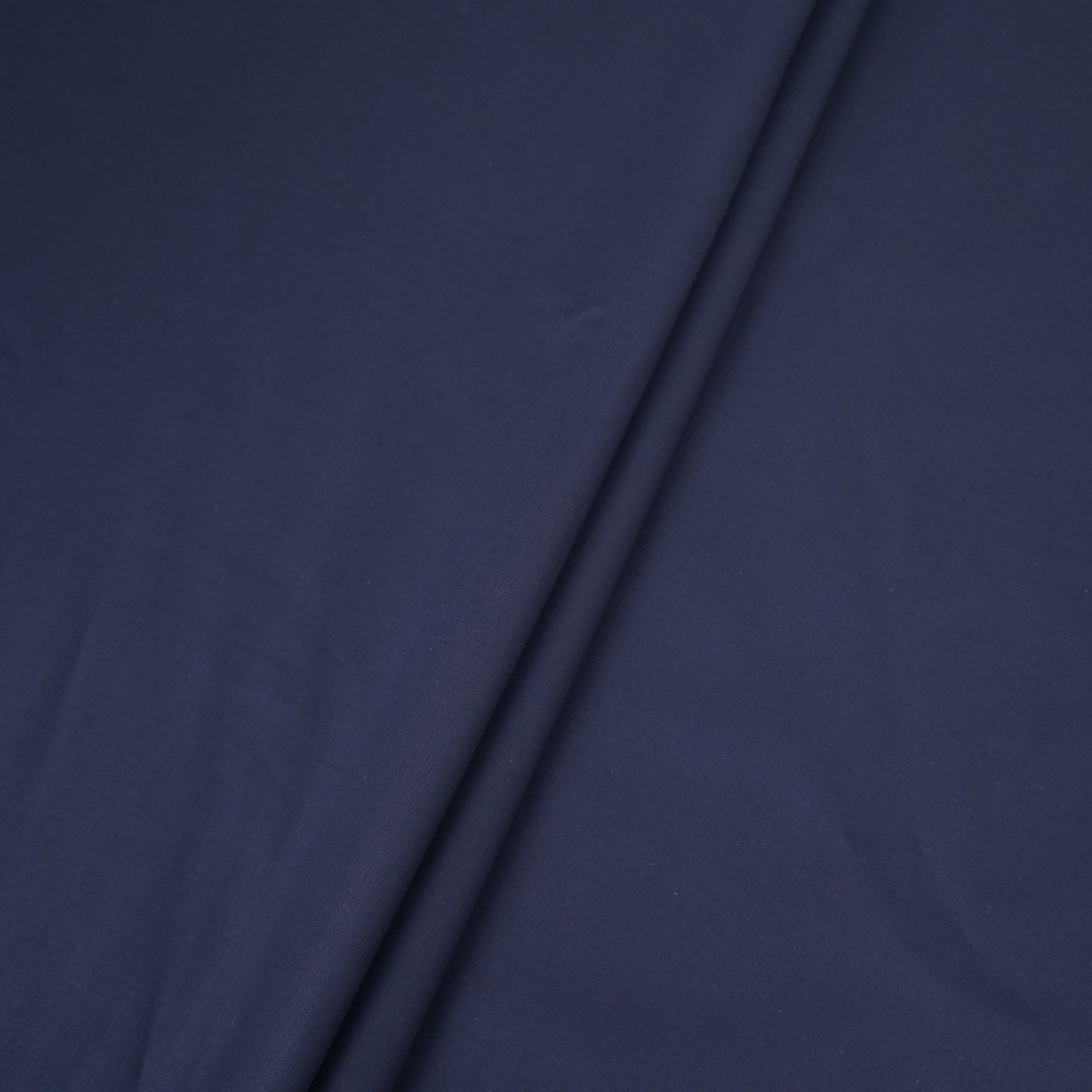 Navy Blue Solid Suiting Fabric ASMI-31280 - TradeUNO