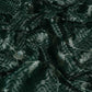 Bottle Green Silver Zari Meena Alfi Brocade Fabric HMSS-32734