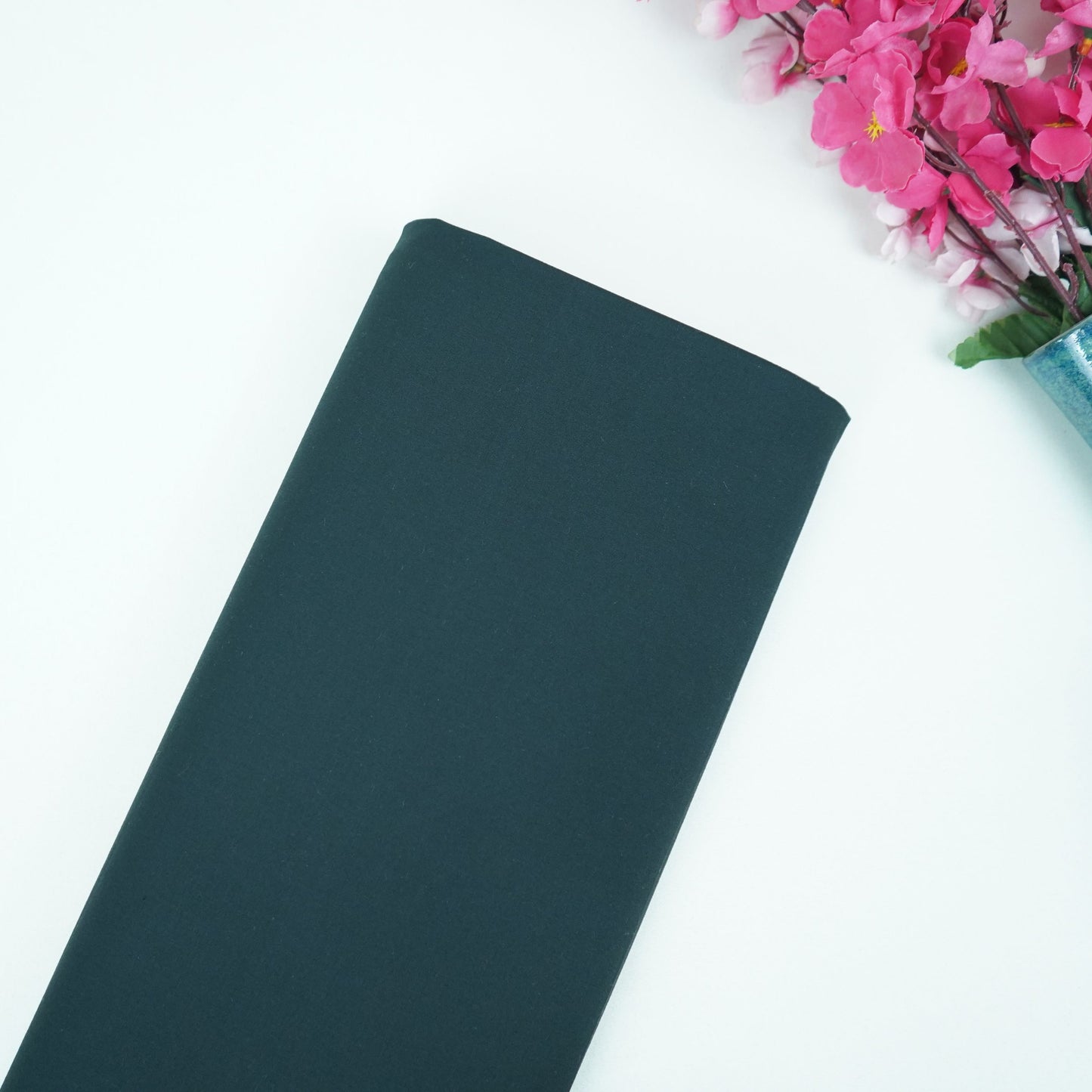 Black Solid Lycra Suiting Fabric ASMI-31289