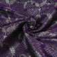 Purple Alfi Zari silver Meena Alfi Brocade Fabric HMSS-32735