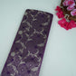 Purple Alfi Zari silver Meena Alfi Brocade Fabric HMSS-32735